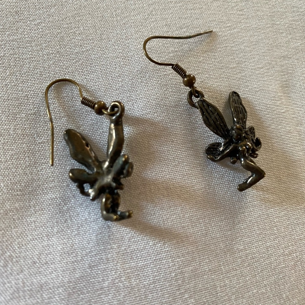 Antique brass fairies